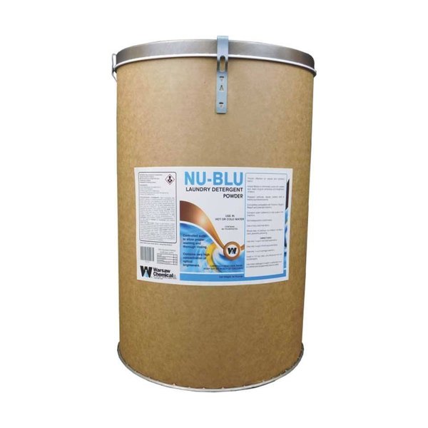 Warsaw Chemical Nu Blu, Powdered Laundry Detergent with optical brighteners, Lemon Scent, 300lbs drum 30222-0000300